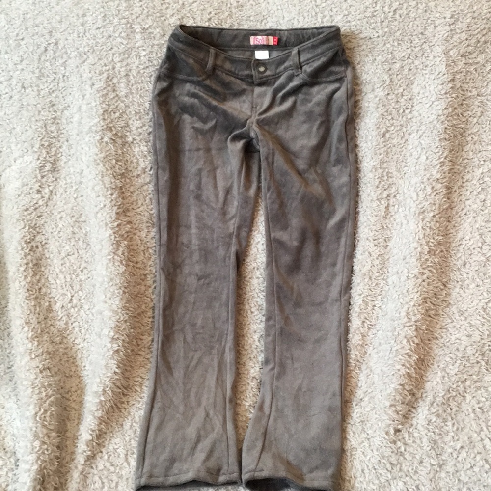 Gray with metallic specks pants